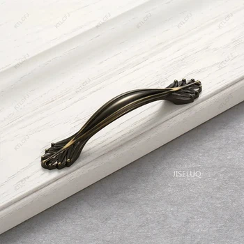 Ручка в европейском стилеРучка из цинкового сплава Ручки кухонного шкафа Дверная ручка шкафа Янтарная ручка ящика Дверная ручка шкафа