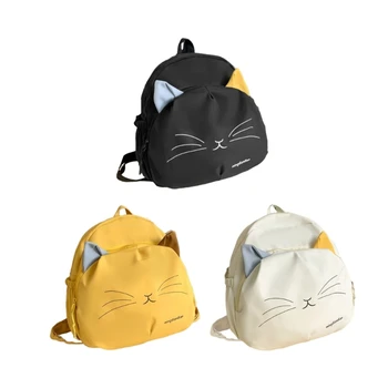  Рюкзак для девочек Студенты Школьная сумка Мода Мультфильм Кошка Дорожная сумка для женщин 0