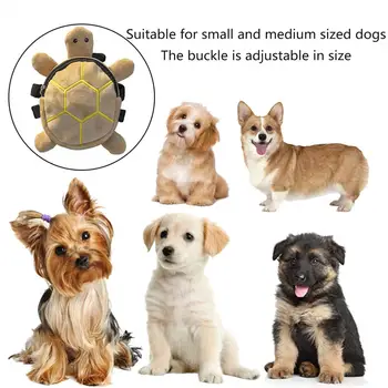  Рюкзак для собак Рюкзак для щенков Универсальный рюкзак для переноски домашних животных с быстросъемной пряжкой Регулируемая черепаха в форме черепахи для собак 0
