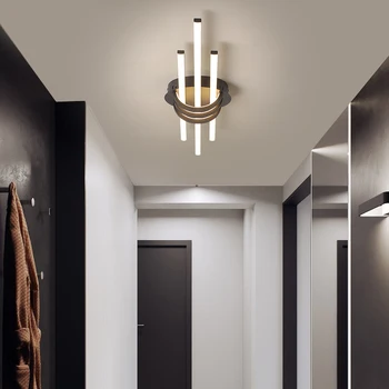 Светодиодные потолочные светильники для гостиной и спальни Матовые черные/белые алюминиевые кухонные светодиодные потолочные светильники 2