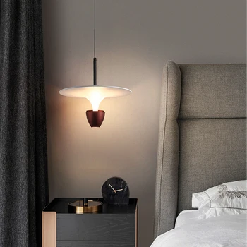  светодиодный подвесной светильник с лампой, белый и черный потолочный светильник, регулируемое по высоте подвесное освещение для обеденного стола, гостиной, кровати