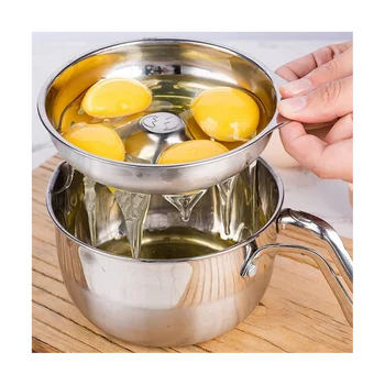  Сепараторы яиц Сепаратор яичного желтка Сепаратор яиц из нержавеющей стали может разделять несколько яиц, для приготовления пищи и выпечки на кухне 3