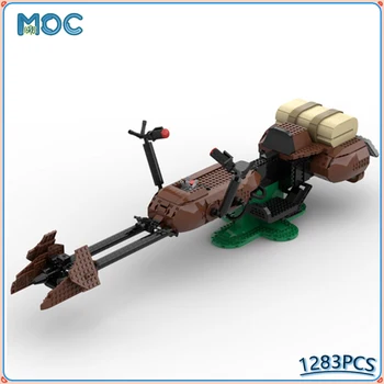 Серия фильмов MOC Scouted Troopered Speederbike Mega Figure Model Collection Строительные блоки Кирпичи Экспертные игрушки Подарки