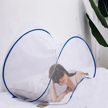 сетчатый тканевый чехол против комаров складной -вверх дорожная москитная сетка для установки без кровати - среднего размера 3