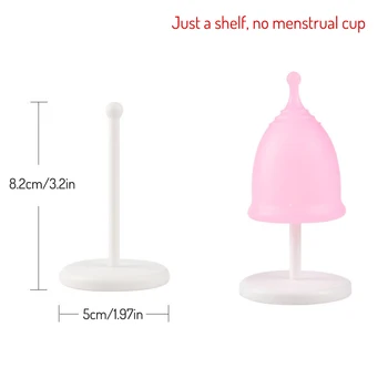  Силиконовая стойка для менструальных чашек Стойка для сушки чашек для менструального периода Менструальная чашка Держатель для вина Держатель 5