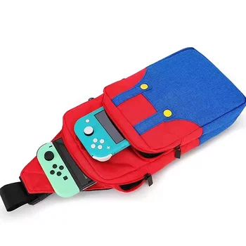 Симпатичная нагрудная сумка через плечо для Nintendo Switch Oled Дорожный чехол для переноски NS Lite Игровая консоль Док-станция Рюкзак Сумка Аксессуары