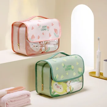  Симпатичные Fun Hook Wash Bags для девочек Водонепроницаемая мультяшная косметичка большой емкости Модные дамыTravel Cosmetics Organizer 2023 Новинка