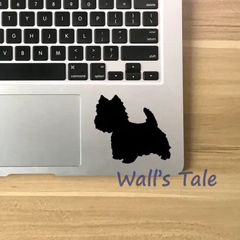 Симпатичный Westie Силуэт Наклейка Cutom Имя собаки Виниловая наклейка, Персонализированный Pet Dog Westie Art Decals Авто Окно Ноутбук Декор 1