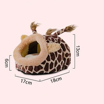 Симпатичный домашний хомяк игрушка мягкий домик для морской свинки для маленьких животных игрушка хомяк клетка маленькие домашние животные 4