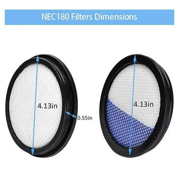 Сменный фильтр, совместимый с аксессуарами для пылесоса Eureka Rapidclean Pro Stick NEC180 NEC185 NEC186 NEC190 1