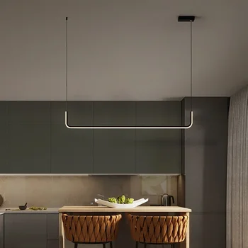 Современные минималистичные светодиодные подвесные светильники для столовой, кухни, ресторана, дизайна, подвесной люстры, светильника 3