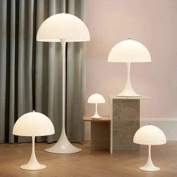 Современный белый грибной напольный светильник для гостиной Прикроватная лампа Домашний декор Стоячая настольная лампа Светильники для чтения