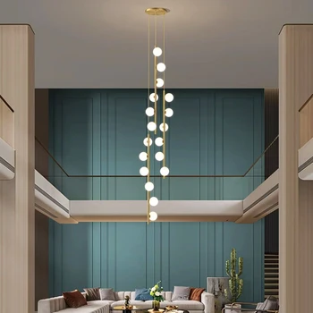 Современный домашний декор светодиодные светильники подвесные светильники для лестницы люстры для гостиной подвесной светильник внутреннее освещение