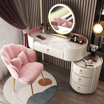 Современный минималистичный туалетный столик в спальне Многофункциональный шкаф для хранения Кабинет для макияжа Маленькая квартира Прическа Мебель