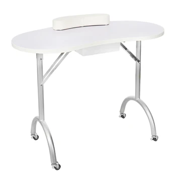  стиль нейл-арт маникюр мебель для ногтей станция маникюр двухместный стол портативный простой топ OEM традиционный деревянный стол для ногтей 0