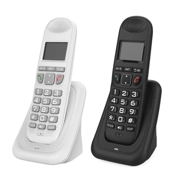 Стильный домашний и офисный стационарный телефон с абонентом и памятью 0
