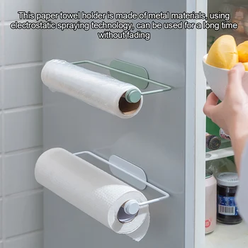  Стойка для рулона бумаги Деревянная вешалка для туалетной бумаги Кухонный держатель для хранения полотенец в ванной комнате Полка Белый 2