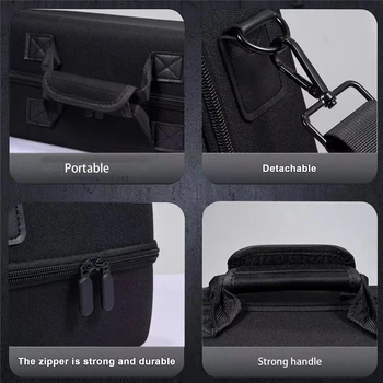  Сумка для хранения игровой консоли для PS5 Тонкий защитный чехол Дорожный чемодан Устойчивый к царапинам портативный органайзер Сумка с плечевым ремнем 4