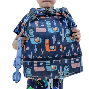 Сухая влажная раздельная сумка для плавания Сумки для плавания для пловцов Детская влажная сухая раздельная сумка для плавания Детские сумки для пляжного снаряжения с обувью