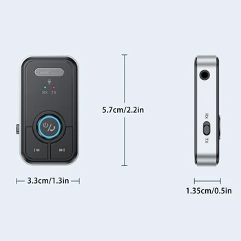 Телефон Bluetooth-совместимый 5.3 AUX Аудио Стерео Музыка Домашний автоприемник Адаптер D7WD 5