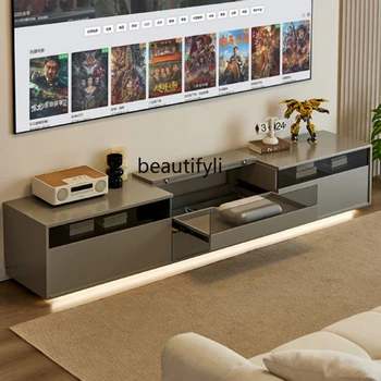  тумба под телевизор Специальный современный проектор для гостиной небольшой квартиры Выдвижной напольный шкаф для телевизора