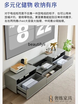  тумба под телевизор Специальный современный проектор для гостиной небольшой квартиры Выдвижной напольный шкаф для телевизора 4