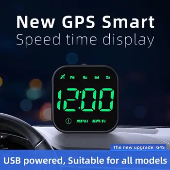 Универсальный GPS HUD Проекционный дисплей Светодиодный светодиодный автоматический спидометр Умное цифровое напоминание о превышении скорости для автомобилей Напоминание об усталости от вождения