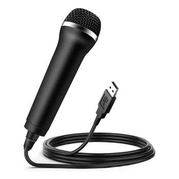 Универсальный USB-проводной микрофон Караоке-микрофон для PlayStation 4 / PS4 / Switch / Wii / Xbox / PC Конденсаторный микрофон для записи