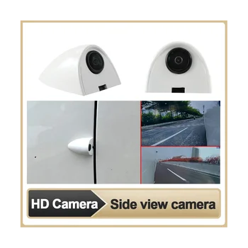  Установка автомобильной наклейки Камера бокового вида Ночное видение HD Боковой вид Слепая зона Помощь при парковке Левая и правая камера Белая