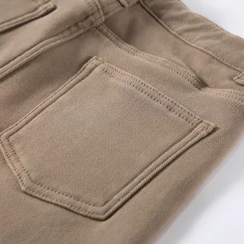 Утолщенные теплые бархатные прямые эластичные джинсы для женщин 2023 осень-зима свободного кроя флисовые широкие брюки с высокой талией 2