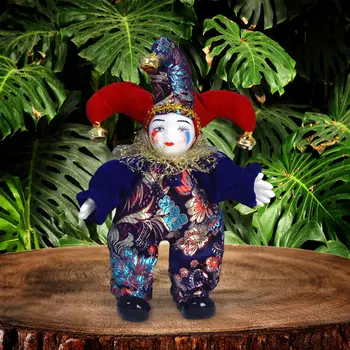 Фарфоровая кукла-клоун 7.87'' Кукла-шут для фестиваля сувениров декоративно-прикладного искусства