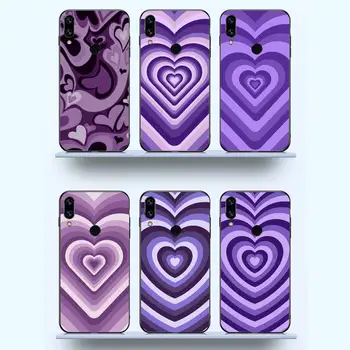 фиолетовый Любовь сердце Круг зебра узор Чехол для телефона Xiaomi redmi note 12 11 10 7 8 9 4G 5G T S i ultra poco X3 pro