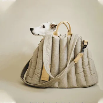 Хлопковая сумка для домашних животных Сверхлегкая водонепроницаемая сумка для домашних животных для собак Портативная сумка для собак