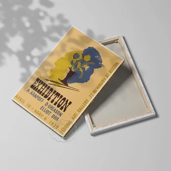 Цветной плакат с цветочным листом, Wpa Выставка A Arapoff D Greason Эллиот Орр Гравюры Искусство, Кисти И Цветы Горшок Натюрморт Живопись 3