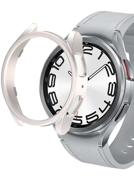 Чехол для Samsung Galaxy Watch 6 44 мм 40 мм Аксессуары Полая рамка для ПК Galaxy Galaxy Watch 6 Classic 47 мм 43 мм Крышка
