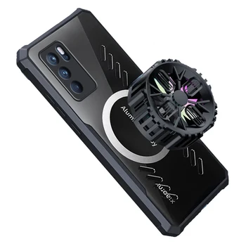  Чехол для телефона геймера для OPPO Reno6 pro Графеновая крышка для рассеивания тепла Восемь отверстий Дышащий прозрачный тонкий корпус