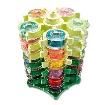  Швейные шпульки Башня Зажимы для хранения Подставка для 30 нитей Катушка Пластиковый держатель Зажимы Органайзер Швейная машина DIY Инструмент для вышивания 5