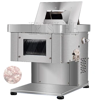  Электрическая многофункциональная машина для нарезки мяса Коммерческая настольная машина для резки свежего мяса из нержавеющей стали